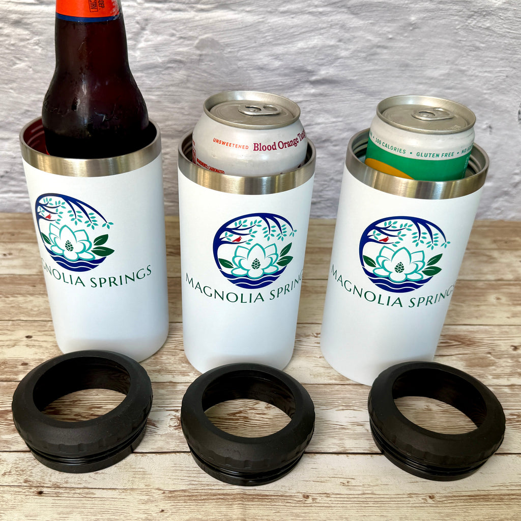 Custom Full Color Printed or Engraved 4 in 1 Can Bottle Cooler