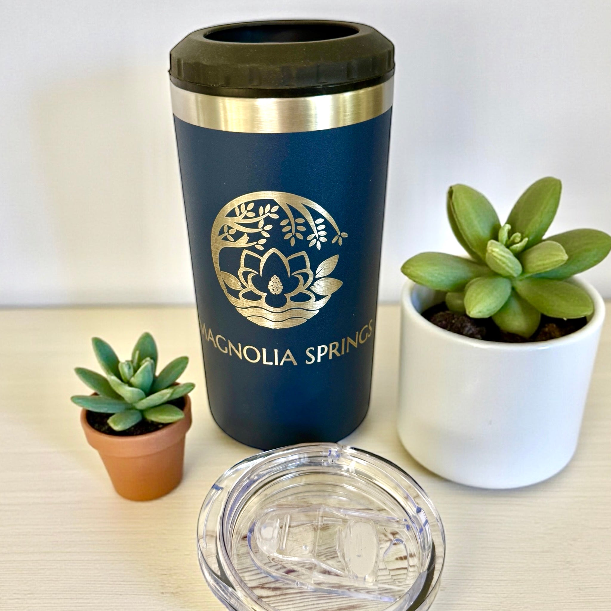 Custom Full Color Printed or Engraved 4 in 1 Can Bottle Cooler